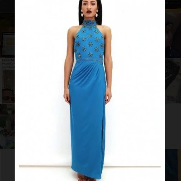 ASOS | Dresses | Virgos Lounge Peggy Dress Teal Beaded | Poshmark
